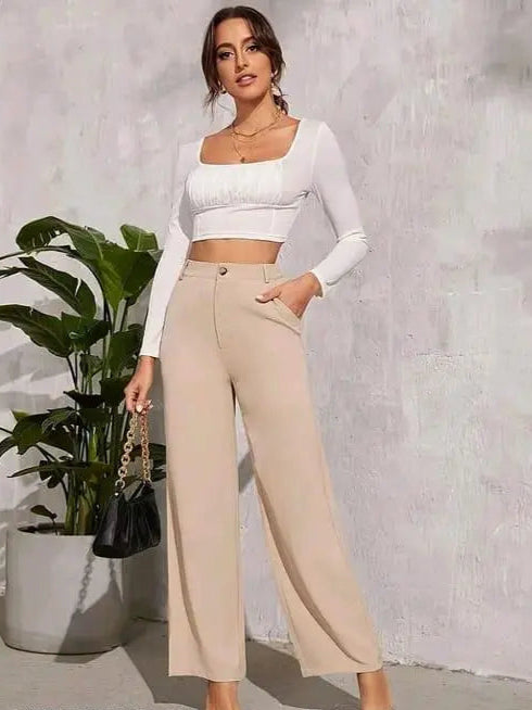 Pocket formal pant for woman